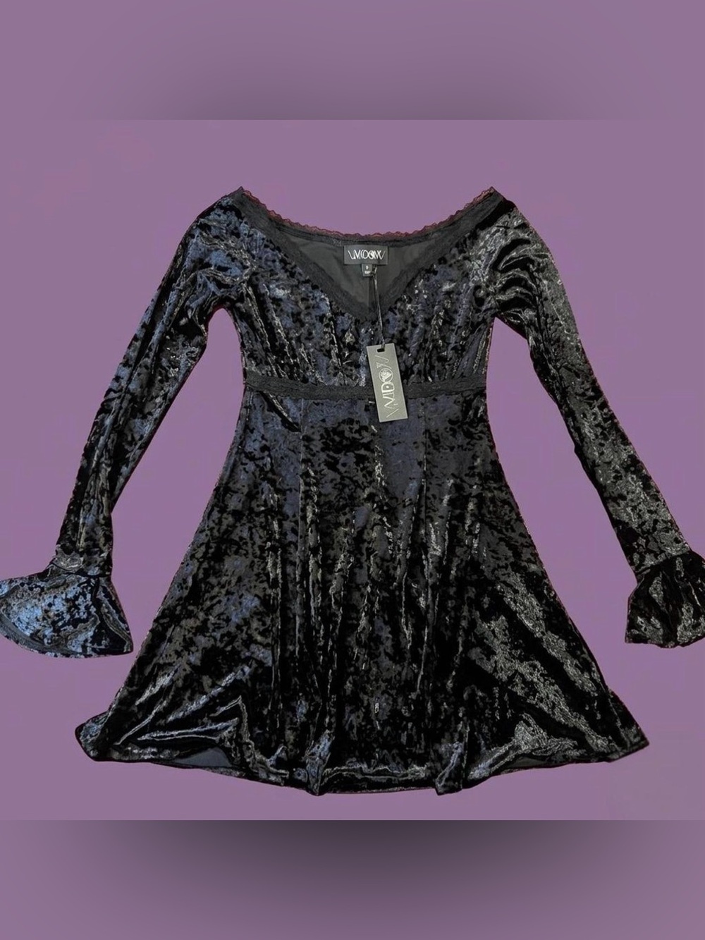 Widow x Dolls Kill - GLAMOUR SPARKS VELVET DRESS